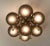 Fabio Ltd Sakura Polished Brass Frosted Smoky Murano Globe Flush Mount by Fabio LTD For Sale - Image 4 of 7