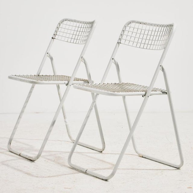 Vintage Folding Chair in Metal by Niels Gammelgaard for Ikea, 1970s For Sale - Image 13 of 13