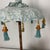 2020s Italian Porcelain Monkey/Parisol Lamps With Gold Leaf Bases For Sale - Image 5 of 15