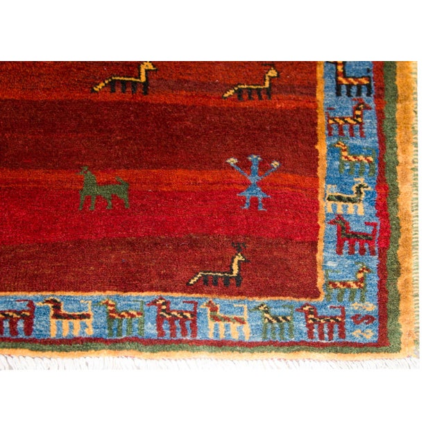 Vintage Gabbeh Rug For Sale - Image 10 of 13
