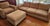 3 piece beige sofa set from Crate and Barrel for sale. I do not know the style. Sofa - 90" wide x 39" deep x 30" tall...