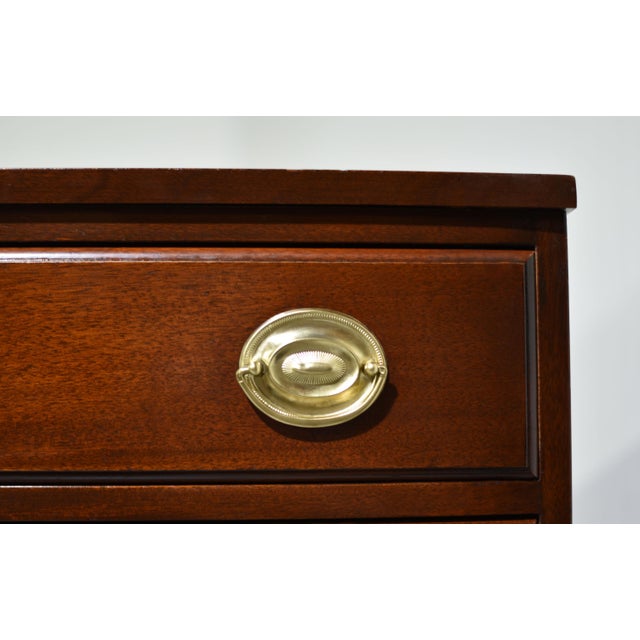 Mid Century Federal Style Mahogany Highboy Chest of Drawers For Sale - Image 10 of 11