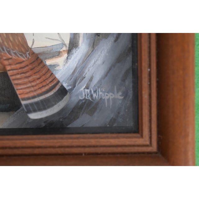 Abercrombie & Fitch X Joseph Q. Whipple Hand Painted Quail Shadowbox For Sale - Image 4 of 4