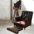 Henredon A Pair of Very Rare Vintage Henredon Leather Club Chairs (Circa 1960) For Sale - Image 4 of 8