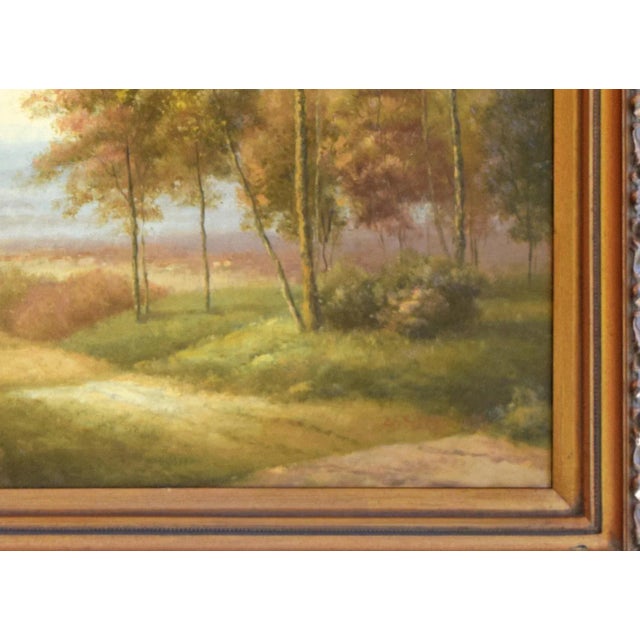 Large Scale Contemporary Traditional Landscape Painting Oil on Canvas For Sale In New York - Image 6 of 7