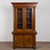 Victorian 20th Century Danish Walnut Bookcase With Glass Upper Doors For Sale - Image 3 of 17