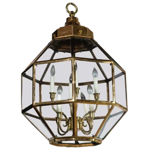 Octagonal Brass Lantern