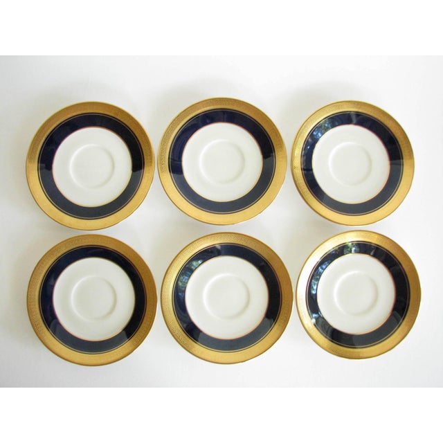 Vintage Noritake Cobalt and Gold Encrusted Band Tea Set 21 Pieces Chairish