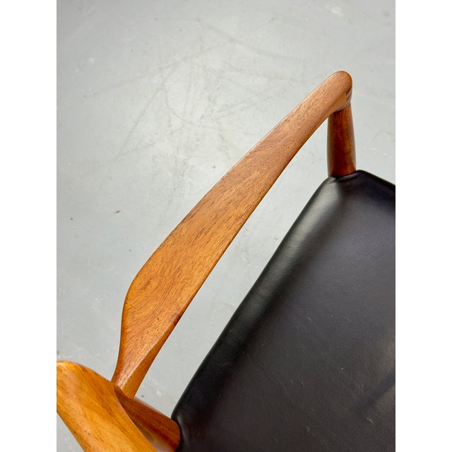Teak and Leather Armchair by H. W. Klein for Bramin, 1960s For Sale - Image 18 of 18