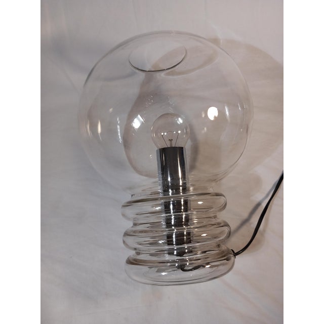 Modern Bulb Moon Table Lamp by Heinrich Grartenbrink for Glashütte Limburg, 1970s For Sale - Image 3 of 12