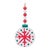 Contemporary Wood Beaded Snowflake Ornament (Set of 12) For Sale - Image 3 of 5
