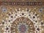 Vintage Persian Tabriz Square Area Rug, Hand-Knotted Wool & Silk, Fine Medallion Floral Pattern, Ivory & Brown, 7x7 For Sale - Image 9 of 16