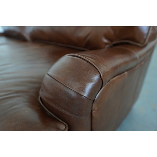 Ballard Designs Wynne Leather Sofa For Sale - Image 16 of 16