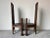 1900 - 1909 Antique Spanish Gothic Revival Carved Wood Throne Chairs – A Pair For Sale - Image 5 of 12