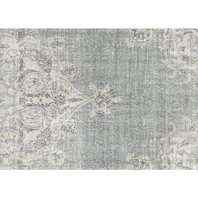 1960s Turkish Oushak Rug. Hand woven with wool on wool foundation in the Oushak region of Western Turkey. The Anatolian...
