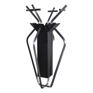 Sacred Vase in Steel by Frederic Gaillard For Sale