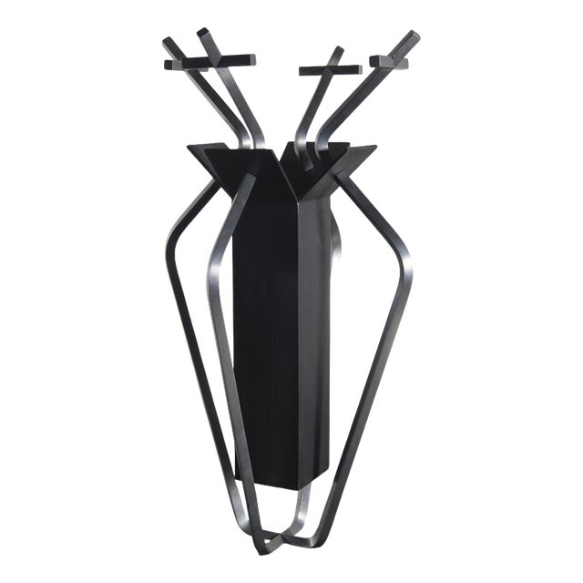 Sacred Vase in Steel by Frederic Gaillard For Sale