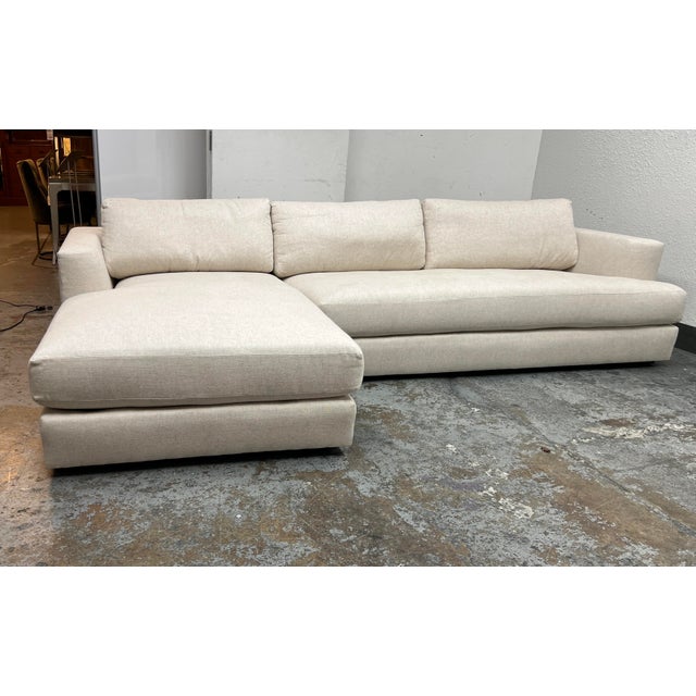 Maiden Home Varick Sectional Sofa in Performance Textured Tweed Chairish