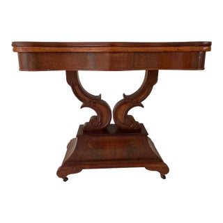 Antique English Walnut Table For Sale