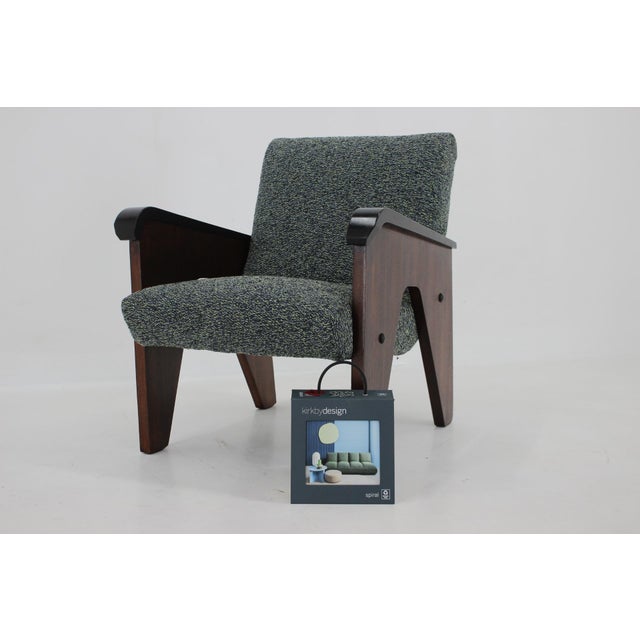 Oak Armchair, Czechoslovakia, 1960s For Sale - Image 9 of 14