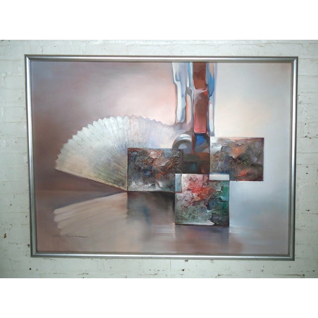 Late 20th Century Modern Abstract Painting For Sale - Image 9 of 11