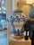 French 18th Century Faience Blue & White Apothecary Jar Now Mounted as a Lamp For Sale - Image 10 of 11