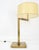 Early 21st Century MId Century Modern Solid Bronze or Brass Adjustable Arm Table Lamp w/ Shade MINT For Sale - Image 5 of 12