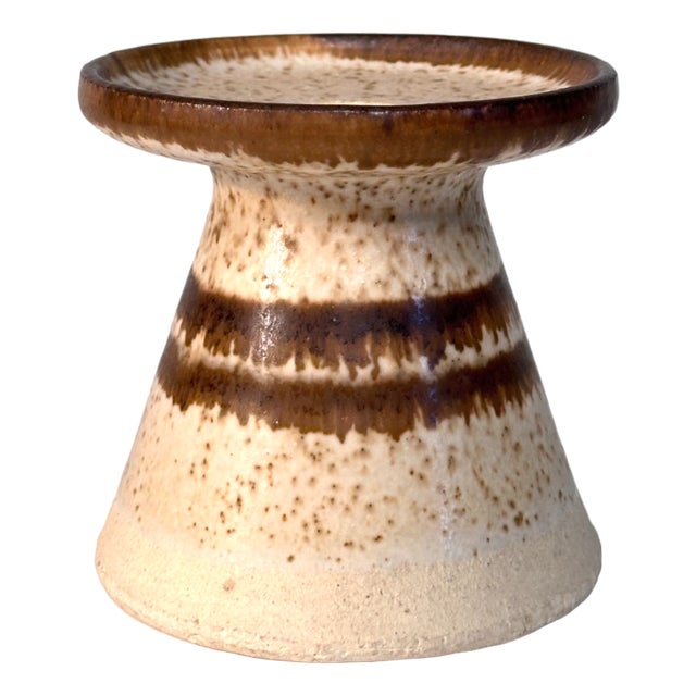 Studio Ceramic Art Candleholder by Per Engstrøm, Denmark, 1960s For Sale