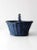 This is a vintage gathering basket. The deep blue woven basket features a short handle. Lovely for harvesting in the...