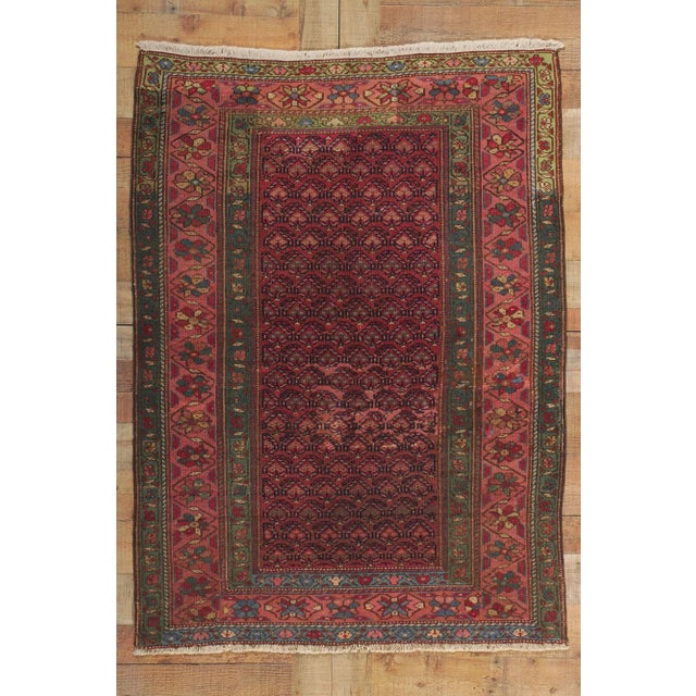 Antique Persian Malayer Rug, 03'09 X 05'01 For Sale - Image 10 of 10