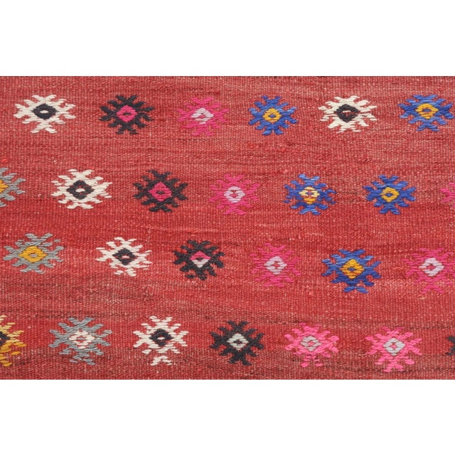 Vintage Turkish Sardes Nomads Kilim Rug For Sale - Image 9 of 13