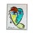 Peter Keil Contemporary Abstract Face Painting by Peter Keil, Framed For Sale - Image 4 of 4