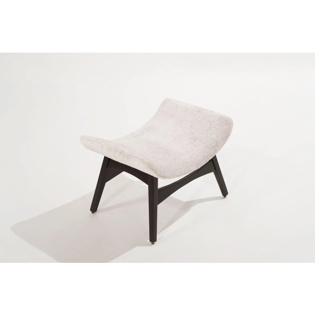 Wood Danish Modern Walnut Footstool, C. 1950s For Sale - Image 7 of 13