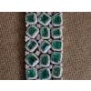 Natural Zambian Emerald Bracelet with Diamond and 18k Gold For Sale In New York - Image 6 of 18