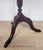 Vintage Wine Tripod Table Piecrust Scalloped Edge English 1950 Postage Available For Sale - Image 10 of 18