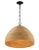Contemporary Marigot Rattan Single-Light Dome Pendant For Sale - Image 3 of 8