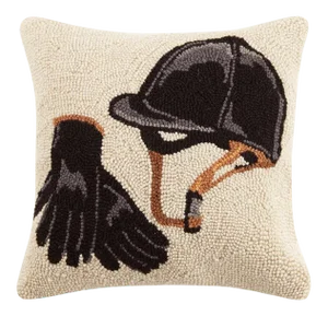Equestrian Gear Hook Pillow, 16" x 16"