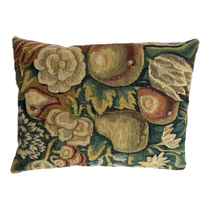 Vintage 16th Century Brussels Tapestry Pillow