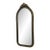 Vintage Arched Pier Mirror With Glass Sunburst Prism – Ornate Gilt Hollywood Regency Wall Mirror. For Sale