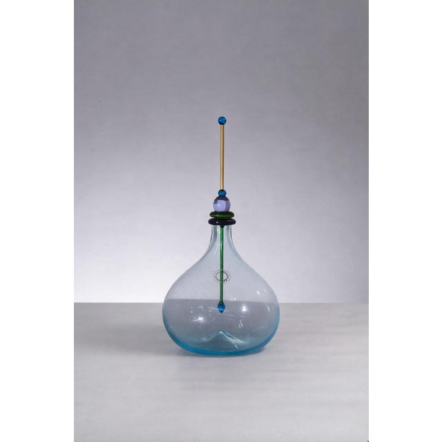 Murano Glass Bottle by V. Nason for Maestri Di Murano, 1980s For Sale - Image 11 of 11