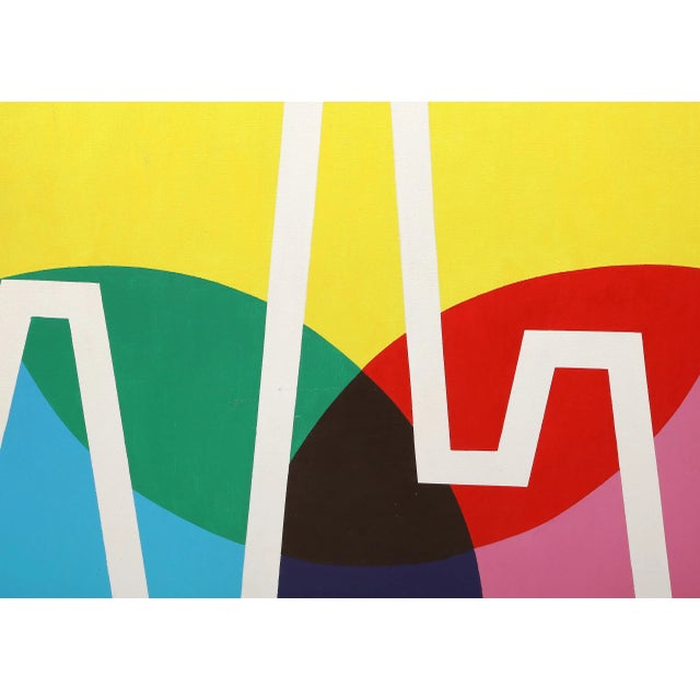 Cardiogram - EKG by S Potoczak Date: circa 1980 Oil on Canvas, signed lower right Size: 48 x 48 in. (121.92 x 121.92 cm)...