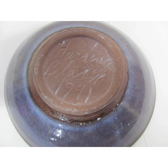 Fun "SHARK" bowl by Texas potter Harding Black. This is one of Black's signature designs. It measures 7" in diameter x 2"...