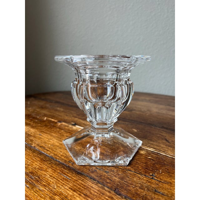 1990s 1990s Royal Doulton Concord Crystal Candle Holder for Tapers or Pillars For Sale - Image 5 of 7