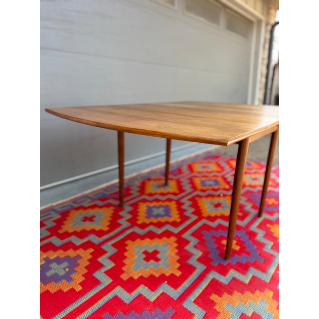 1950s Drexel Parallel Drop-Leaf Dining Table Walnut Mid-Century Modern For Sale - Image 13 of 15