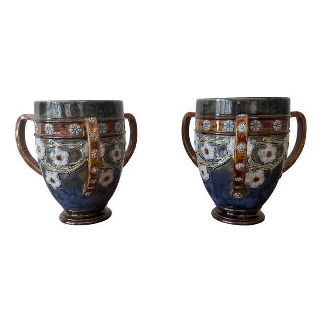 Antique Loving Cups from Royal Doulton, 1900s, Set of 2 For Sale