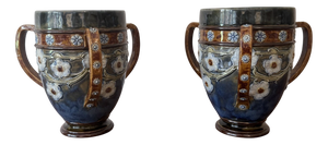 Antique Loving Cups from Royal Doulton, 1900s, Set of 2