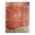 1920s Scenic Coral Antique Chinese Art Deco Bird Knotted Wool Carpet Rug For Sale