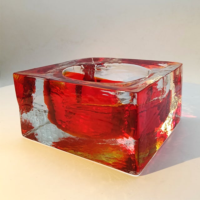 Flavio Poli Vintage Square Ashtray in Handcrafted Murano Glass by Flavio Poli for Seguso, 1960s For Sale - Image 4 of 11