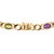 Vintage 14k Yellow Gold 11.98ctw Multi Gem Rainbow Curb Link Chain Necklace For Sale In Houston - Image 6 of 8