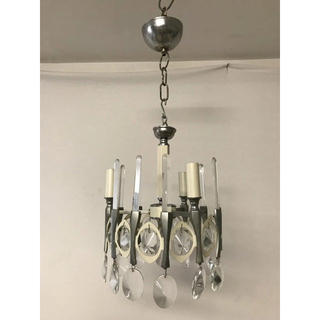 Mid-Century Italian Chandelier by Gaetano Sciolari For Sale - Image 9 of 10